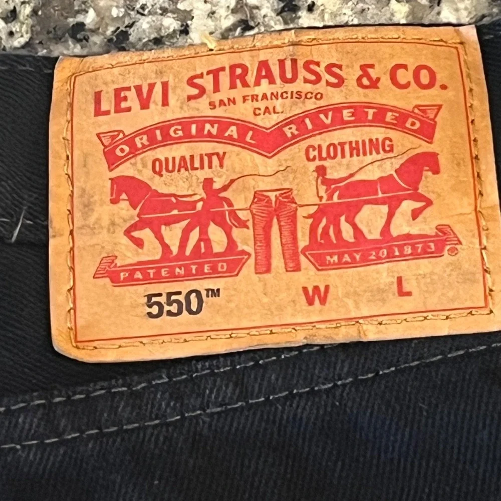 NWT Levi's 550‎ Relaxed Fit Jeans Mens 40x36 Black